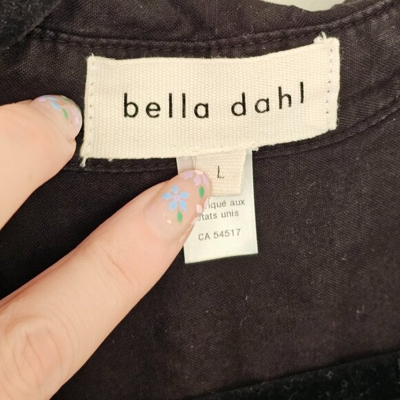 Bella Dahl Black Waist Cinche Romper Sz L - Picture 7 of 9